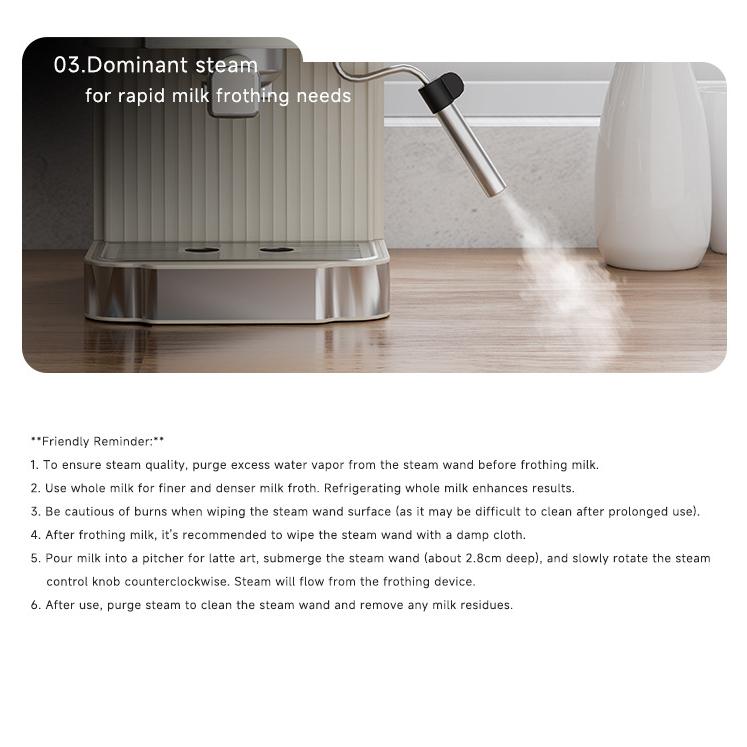 Semi-Automatic Italian Coffee Machine20BarHigh-Pressure Steam Pump Pressure Office Home