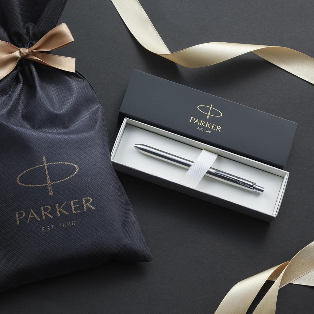 Многофункциональная ручка PARKER Sonnet Original из нержавеющей стали CT 3 в 1, шариковая ручка 2 цвета и механический карандаш, подарочная упаковка с логотипом бренда
