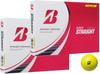 Мяч для гольфа Bridgestone SUPER STRAIGHT 2023 модель с бонусом (Желтый_2 дюжина)
