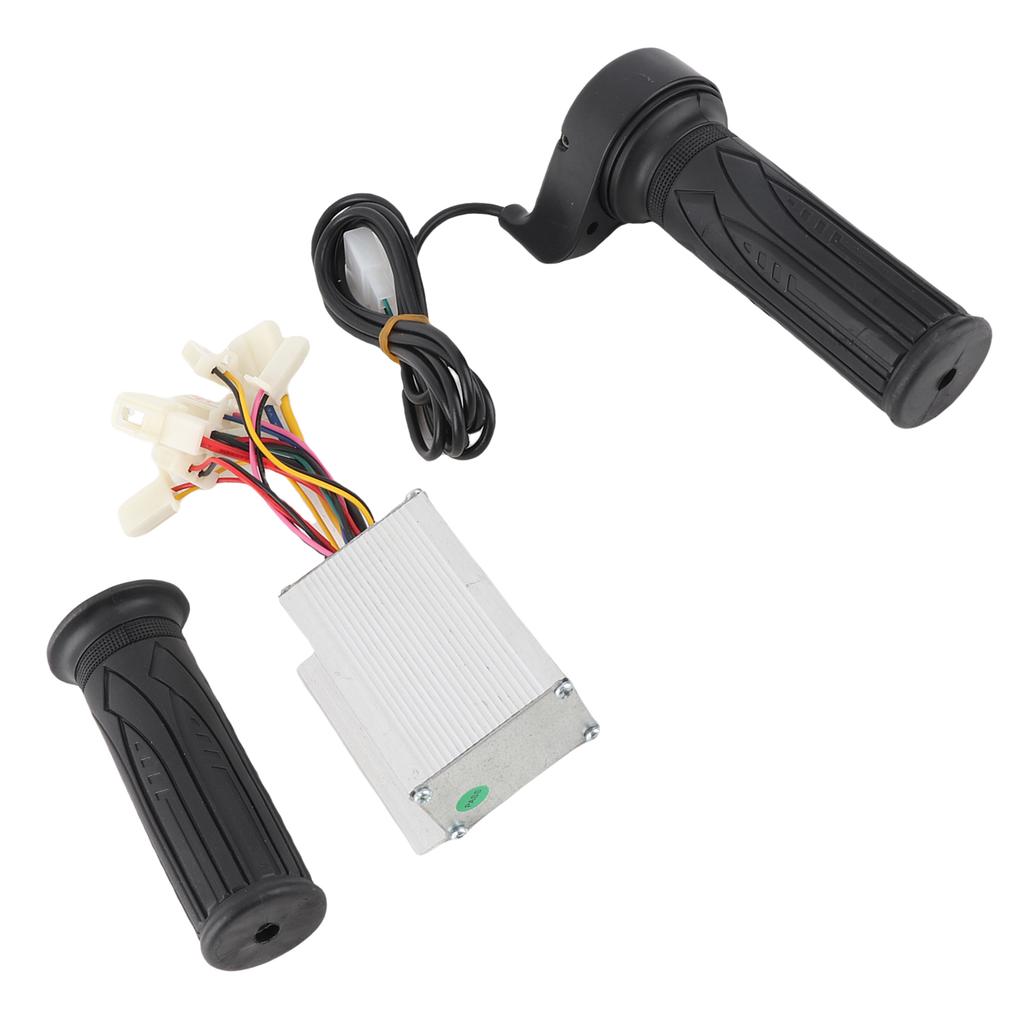 Controller Throttle Handle Set Aluminum Alloy Shell Brushed Controller Rubber Long Wire Grip for