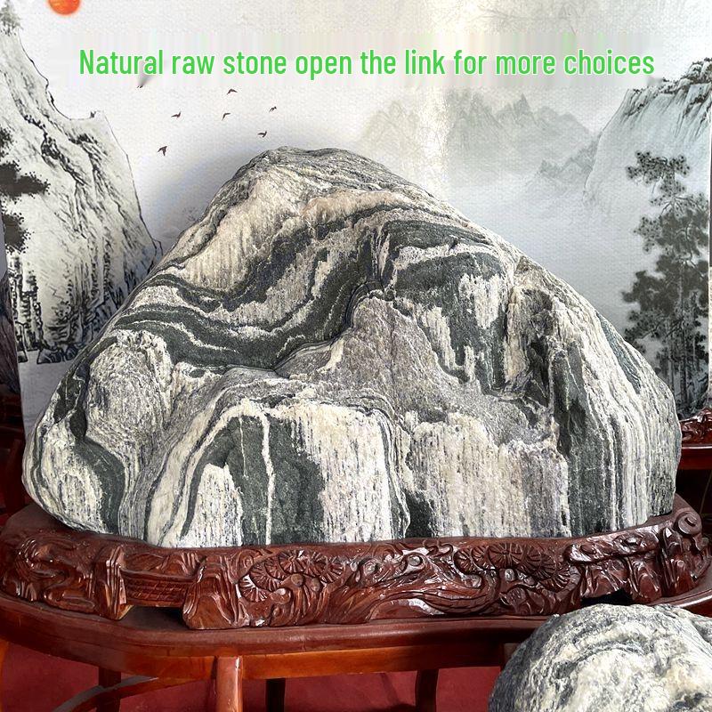 Mount Tai Natural Stone Sculpture - Indoor/Outdoor Backing and Transfer Stone