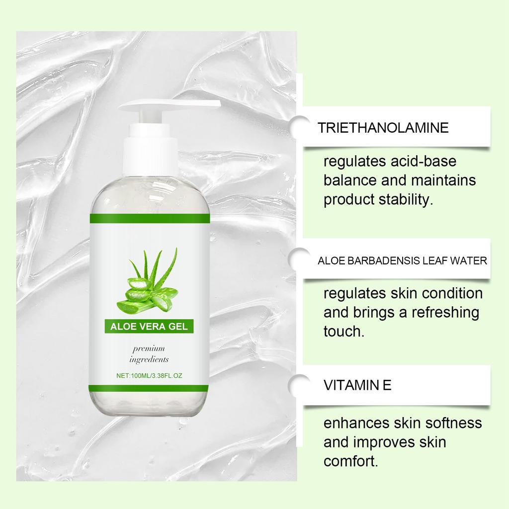 Aloe Gel Is A Natural , Soothing And Nourishing Moisturizing Gel And Cream For Use On The Face And Body