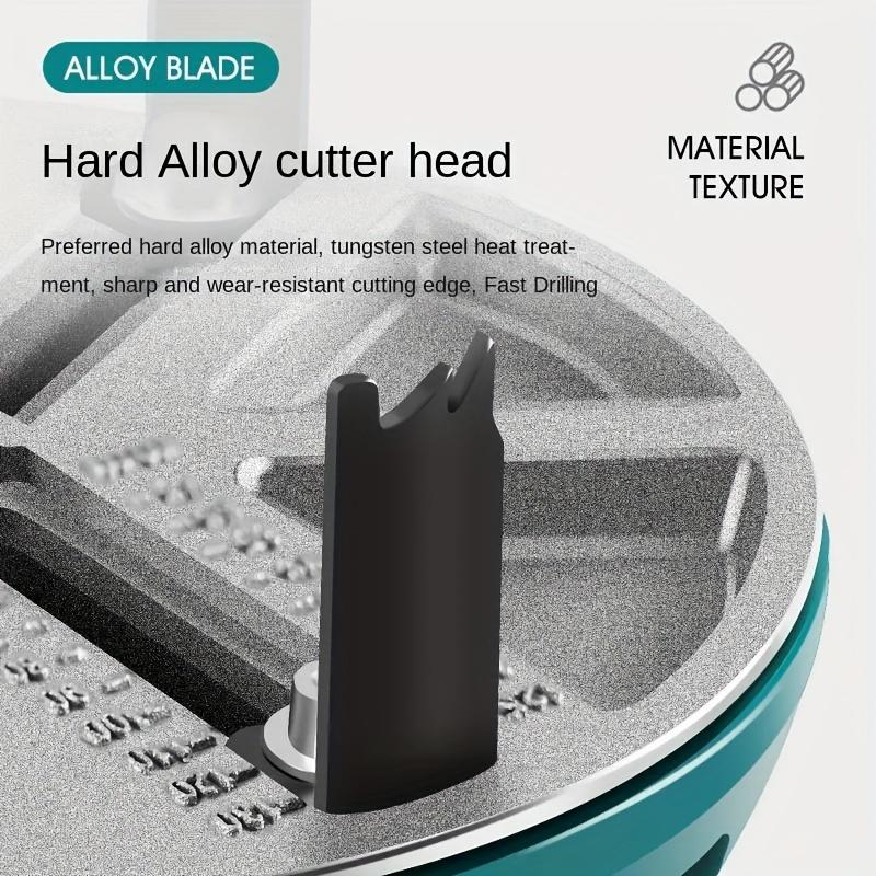 Adjustable Hole Saw Cutter - Tap Extractors for Wood, Plastic, Drywall,Woodworking Tool with Center Drill,Versatile 1.7"-5" Diameter Drill Bit