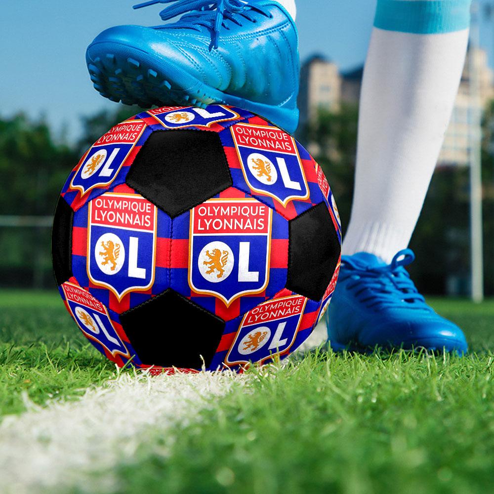 1PC OL size 5 soccer ball PrahaIndoor Soccer Ball Colorful All Ages Machine Stitched PVC Competition Ready Durable High-Bounce