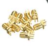 10Pcs 1.6mm SMA Female Jack Solder Nut Edge PCB Clip Straight Mount Gold Plated RF Connector Receptacle Solder