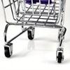 Mini Supermarket Shopping Trolley Cart Desktop Model Children's Toys