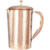 Hammered Copper Jug with 2 Copper Glasses, 1350 Ml