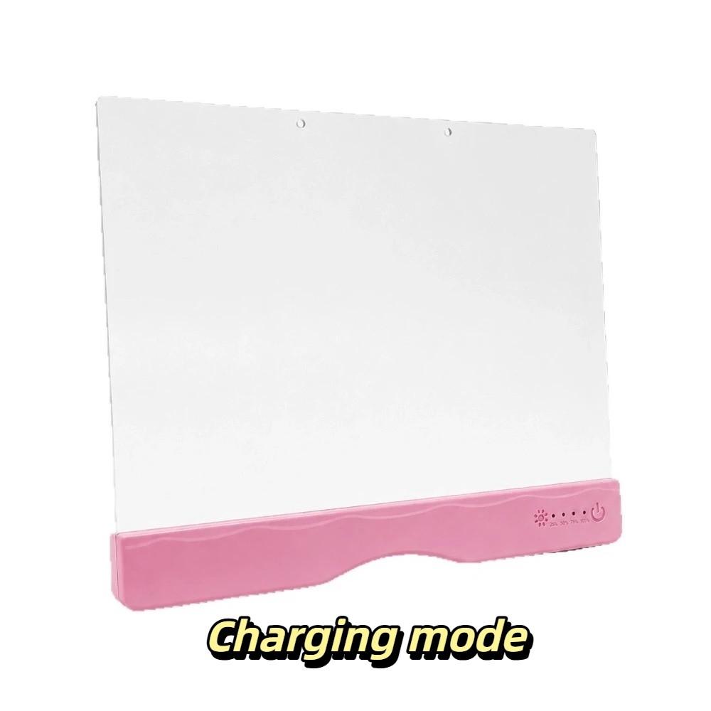 Acrylic Panel Rechargeable Acrylic Message Board Colorful Glow Drawing Board Handwriting