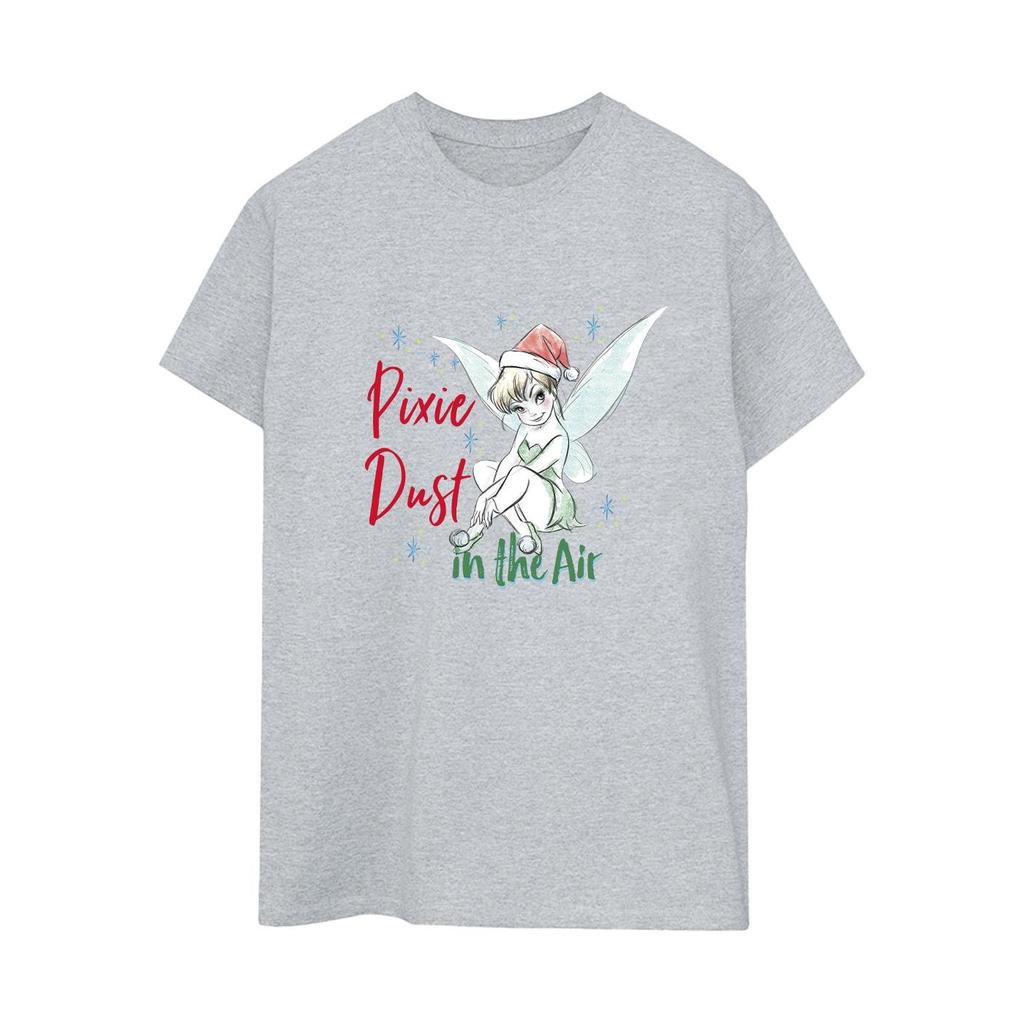 Disney Womens/Ladies Tinker Bell Pixie Dust Cotton Boyfriend T-Shirt