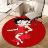 Коврик для стула Betty Boop - Круглый ковер для домашнего декора, офисного использования, гостиной