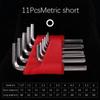 5/8/11 Pcs Metric Allen Wrench Double-End Hexagon Spanner Multi Tool Allen Key Set  Hand Tools