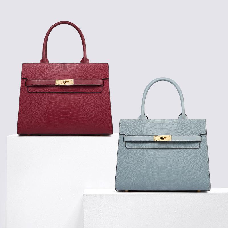 Кожаная женская сумка-мессенджер большой вместимости, новая, для通勤, из коровьей кожи