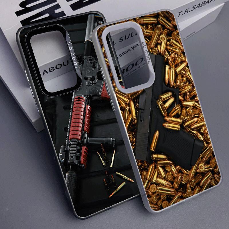 Золотые пули пистолета АК-47 Мягкий чехол для телефона Samsung A17 A16 A15 A14 A13 A57 A56 A55 A54 A53 A37 A36 A35 A34 A33 A26 A25 A2