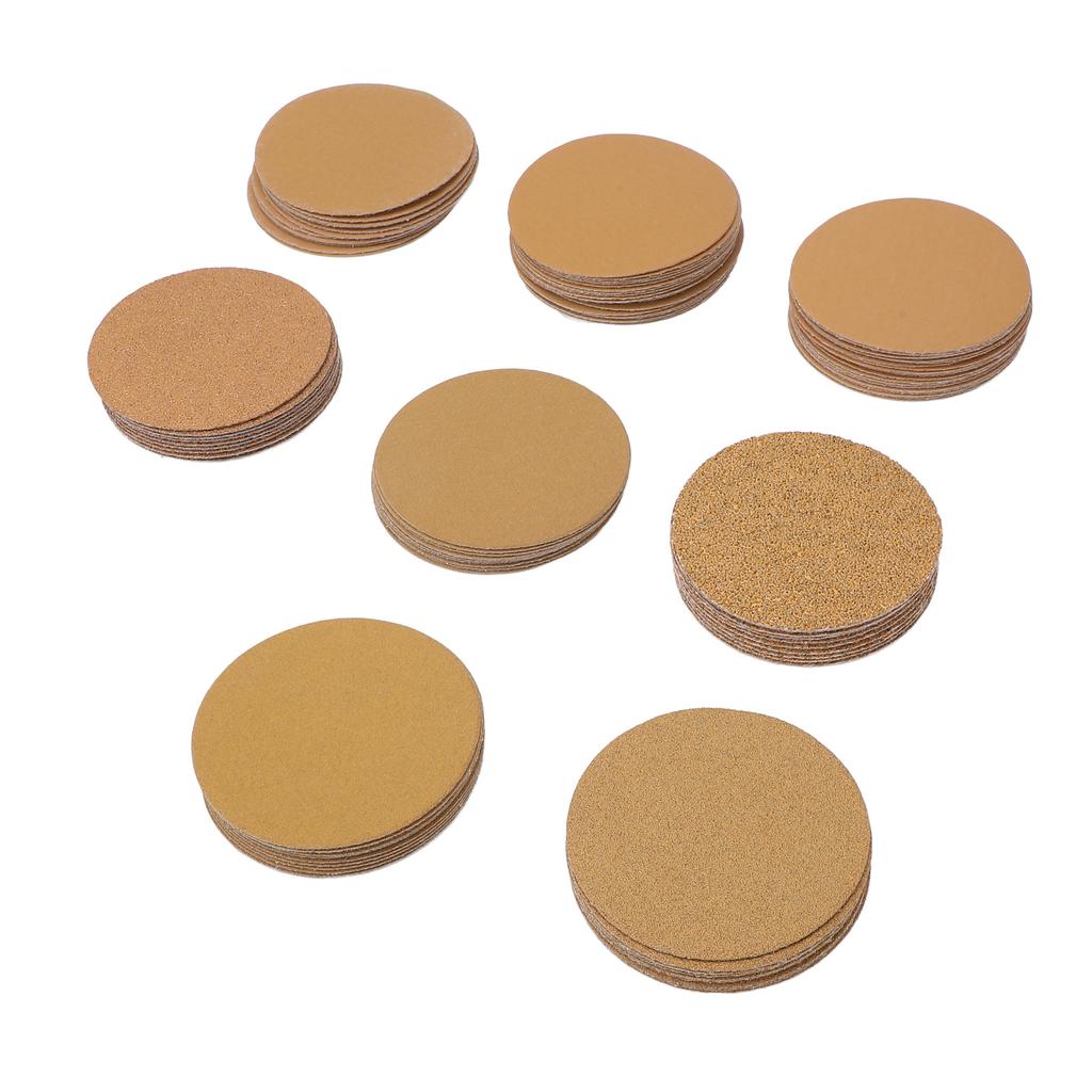 3 Inch Sanding Discs Hook and Loop Sanding Pads 40 To 800 Grit Sandpaper Discs for Woodworking and