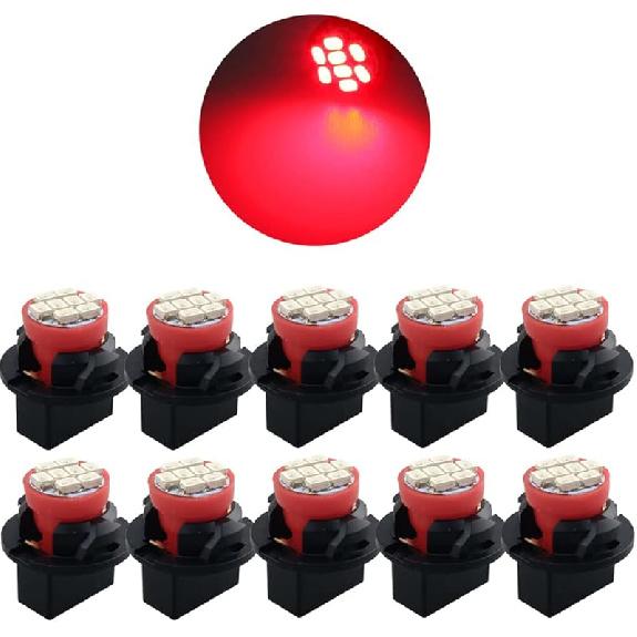 T10 194 168 Dash trument White LED Light Bulbs Bright Panel Gauge Cluster Dashboard LED Light Bulbs 10Pcs/Set (White)