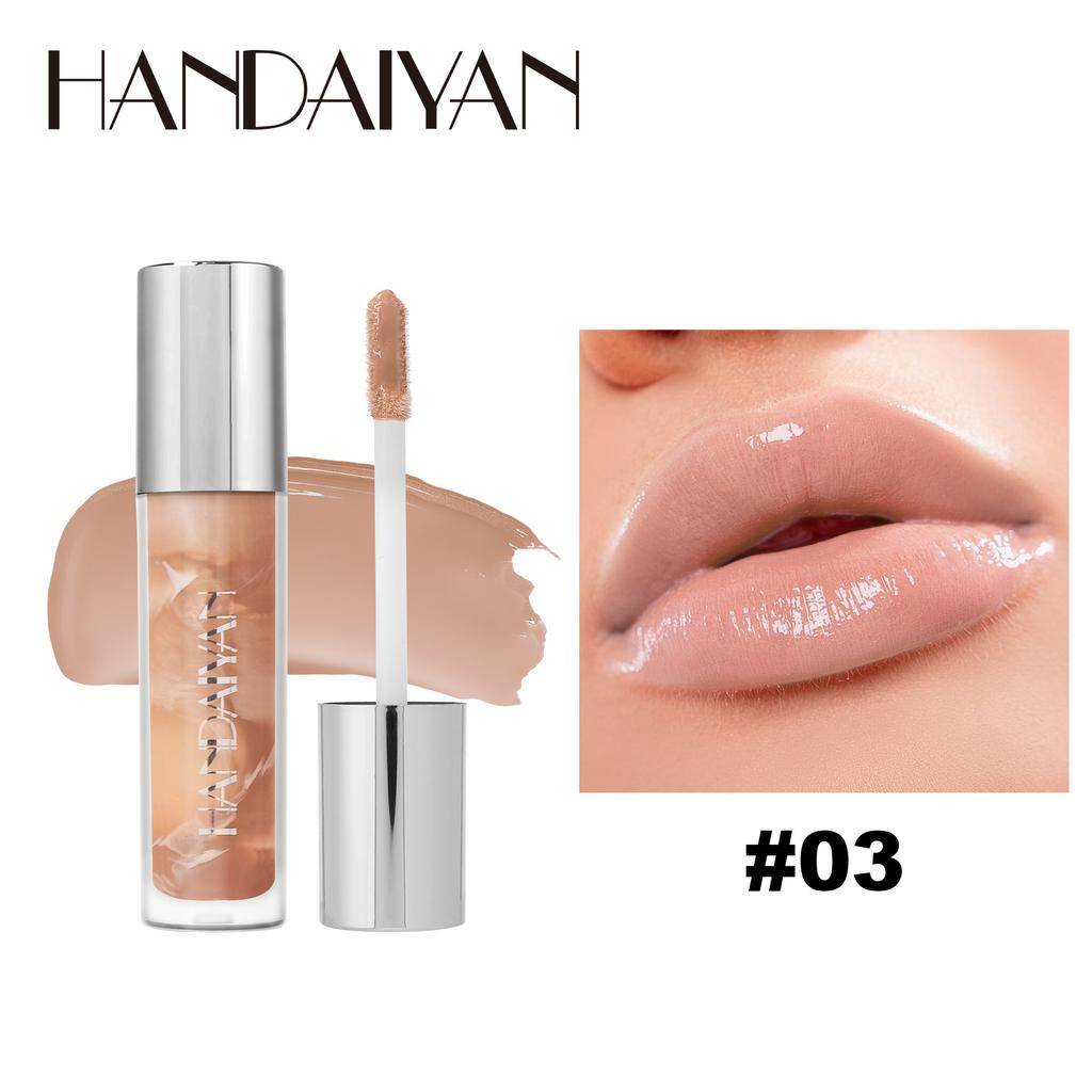 HANDAIYAN Блеск для губ, сексуальный, пухлый, блестящий, хрустальный, жидкая помада, водостойкий, увлажняющий, масляный, блеск для губ, макияж