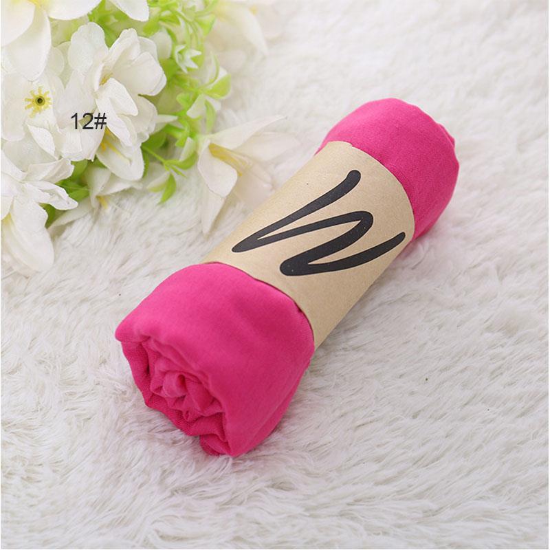 Женский шарф, шаль, женский модный платок, мусульманский платок, однотонный цвет