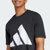 Adidas Sportswear Essentials Fw24 Comfortable Soft Skin-Friendly Simple Short Sleeve T-Shirt Men Tops Black JE8945