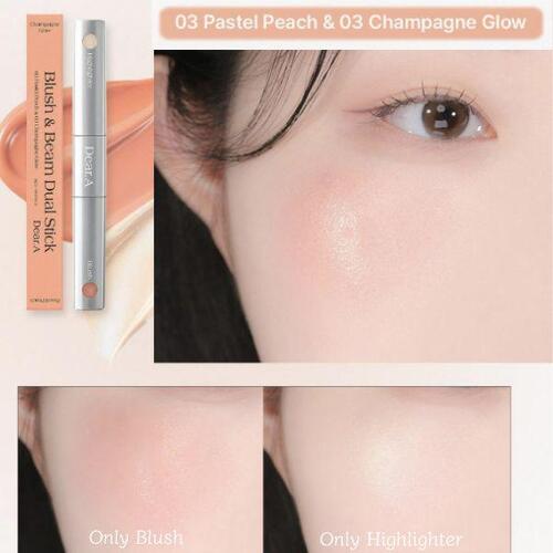 DEAR.A Румяна и сияние Двойной стик 1,8 г