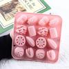 Reusable 3D Nut Silicone Mold with Heat Resistance Perfect for Confectionery Baking