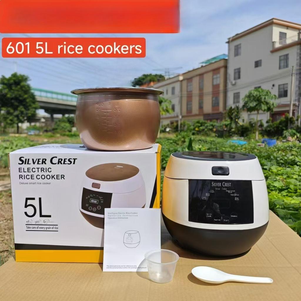 Household 5L Smart Rice Cooker Large Capacity Household Non-stick Cooker Rice Cooker Multifunctional Cooking Pot