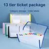 13 Pockets Small Receipt Organizers Expanding Accordions File Folder Office Supplies for Storage Receipt Cards Tickets