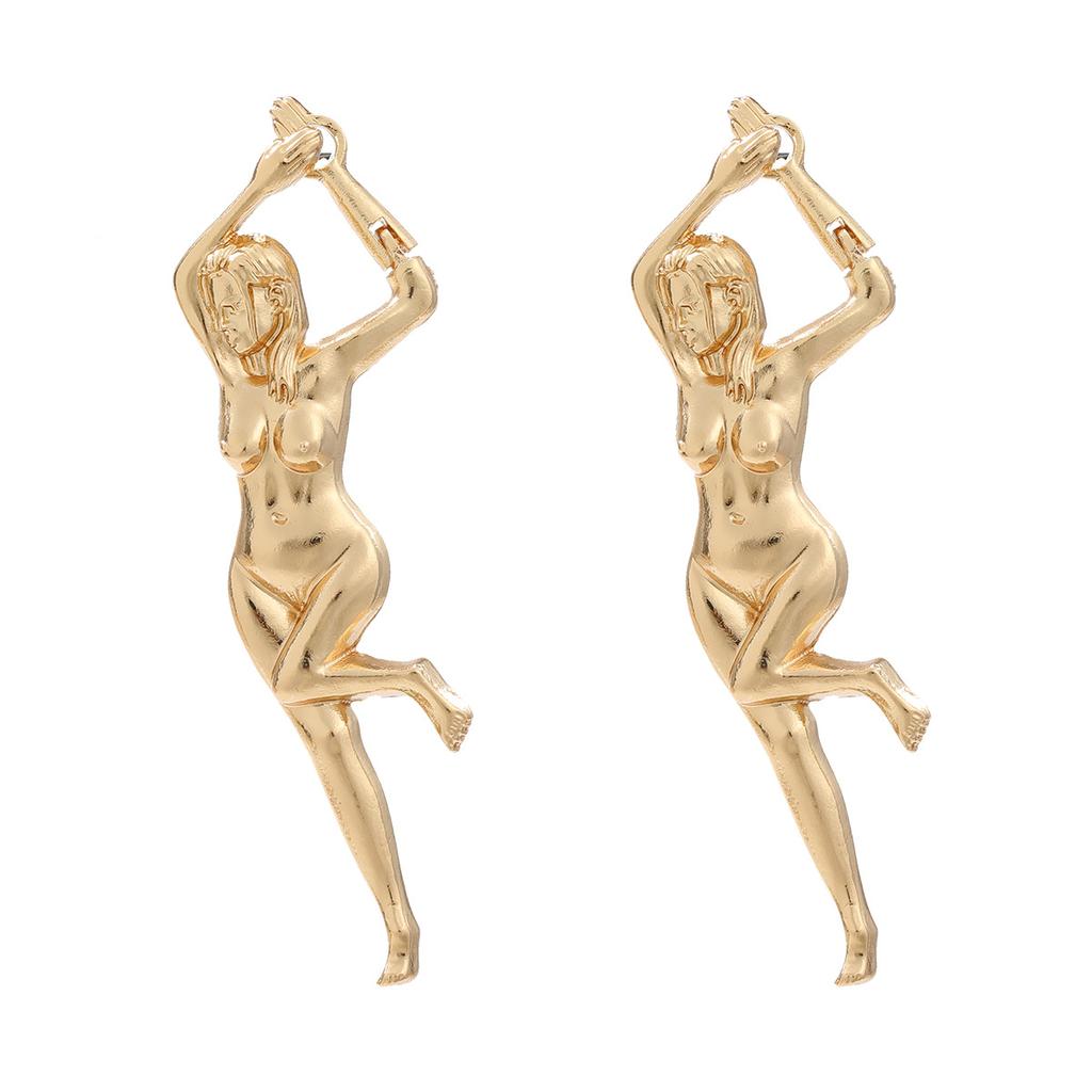 Женские панк-серьги в форме тела, серьги-гвоздики, ювелирные аксессуары