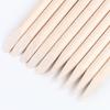 100 шт. деревянные палочки для дизайна ногтей, гель-лак для ногтей, рисунок, оранжевая деревянная палочка, толкатель для удаления кутикулы, набор инструментов для маникюра