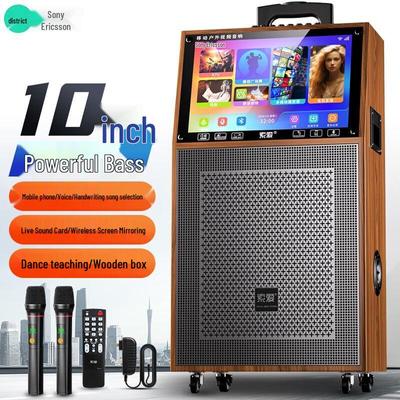 KTV-караоке-динамик Soaiy SA-D9C 10 дюймов с дисплеем, штепсель CN (адаптер в комплекте)