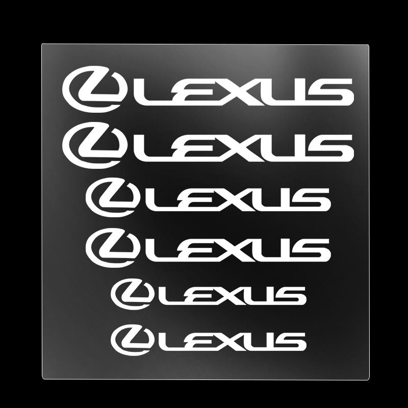 6 шт. Наклейка на суппорт, термостойкая, для модификации тормозов Lexus F SPORT Ct200h IS250 ES GS GX LS LX NX RX UX CT LC
