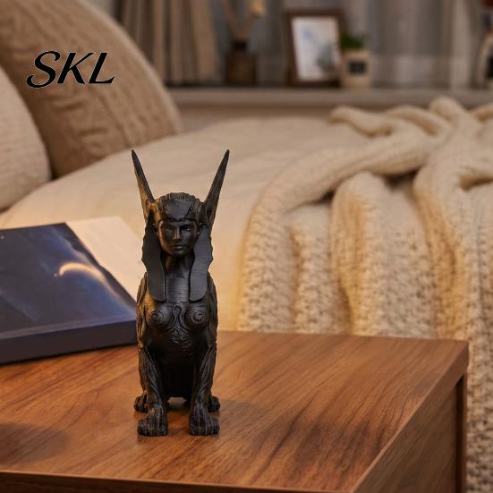 Ретро Настольные Аксессуары 3D Печатная Египетская Сфинкс Коллекционная Фигурка, Статуи, Статуя Древних Богов Ниша Загадочные Домашние Украшения, Скульптура