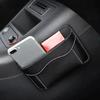 Car Seat Side Bag Organizer PU Leather Storage Bag Car Seat Gap Filler Organizer Pouch Cell Phone Sunglasses Holder for Car Seat