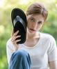 Кожаные шлепанцы Differshoe для дома и улицы, 5 см