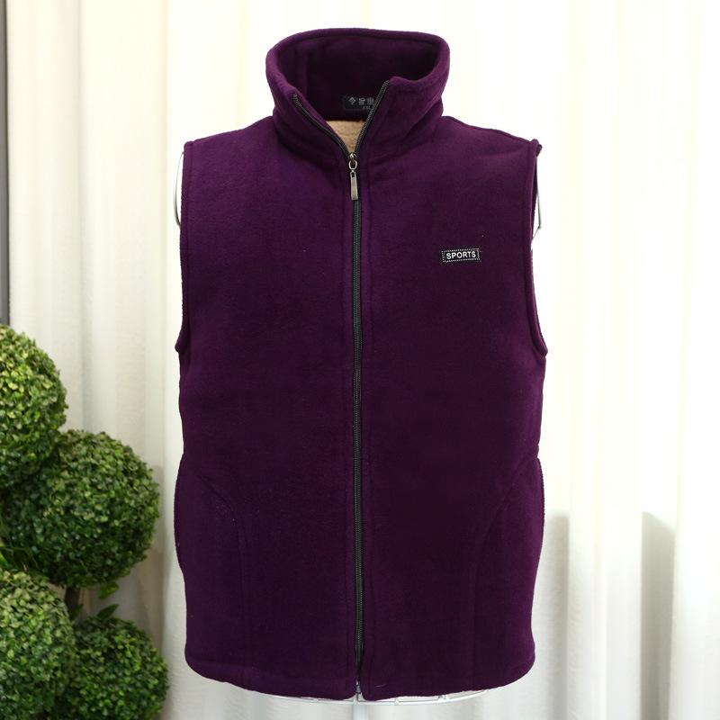 Plus Size Autumn Women Polar Fleece Fabric Vest Large Sleeveless Jacket Fashion Zipper