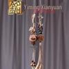 Творческий орнамент из массива дерева «Кот-рыба» с подвеской-талисманом с благословением от Yi Ming Xian Yuan