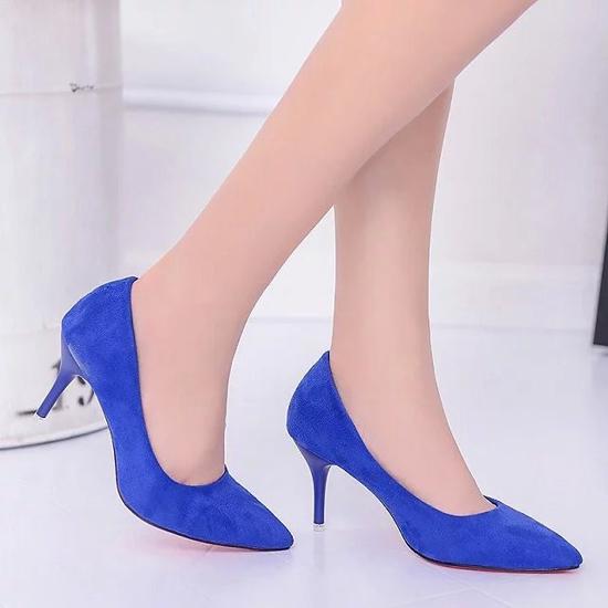 2024 Women Shoes Pointed Toe Pumps Patent Dress Shoes High Heels Boat Shoes 35-42
