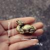 Copper Brass Dragon Turtle Small Fengshui Statue Ornament Chinese
