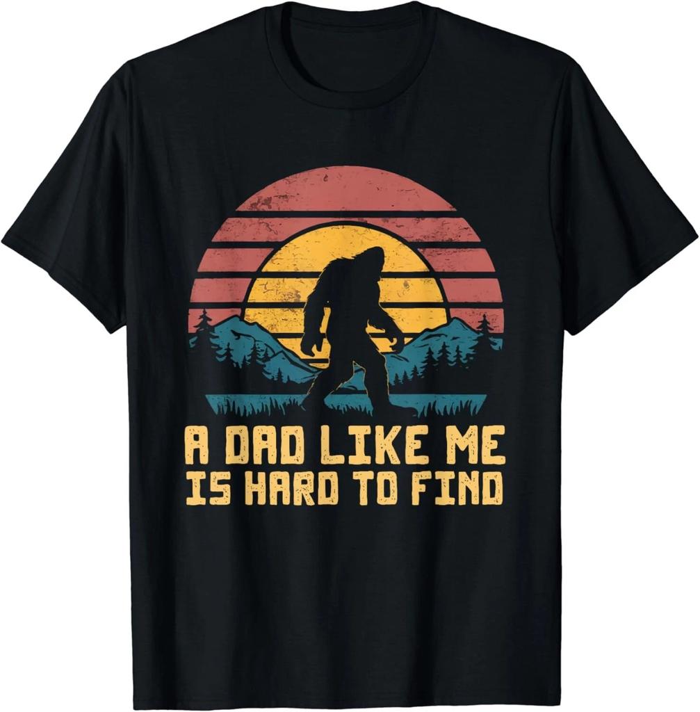 Bigfoot Dad Dad Like Me Is Hard To Find Sasquatch Funny Gift Unisex T-Shirt