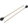 Marimba Mallets, 1 Pair Marimba Mallets Medium Hard Yarn Head with Maple Handle for Percussion Playing MQ‑06 (Black)