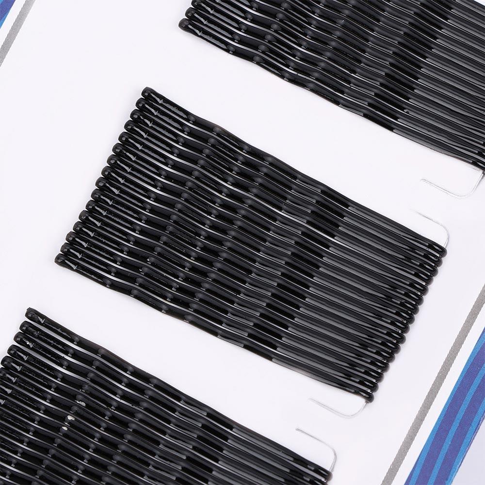 Wave Women's Simple Design Hair Styling Black Hair Pins Invisible Hair Clips Hair Barrette