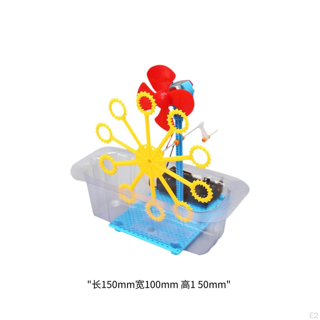 Science Experiment Kits Hand Crank Bubble Maker Model Small Inventions Educational DIY Technology