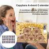 Капибара Адвент-календарь 2025 Мини-фигурки капибары Рождественский календарь обратного отсчета Праздничный календарь обратного отсчета Рождественские подарки-сюрпризы