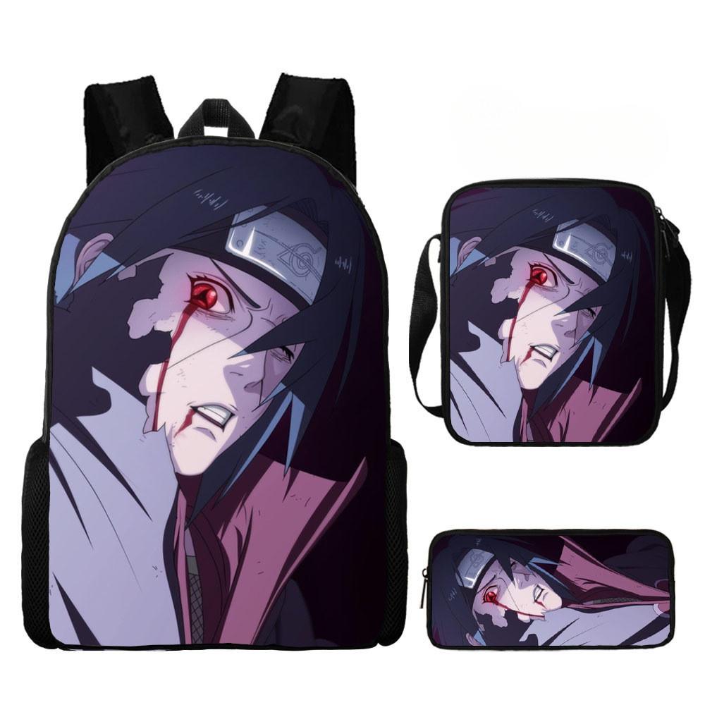 Детский рюкзак Наруто из легкого прочного материала для школы и путешествий