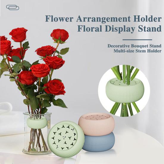 Silicone Spiral Ikebana Stem Holder DIY Bouquet Twister Vase Flower Arranger Grid