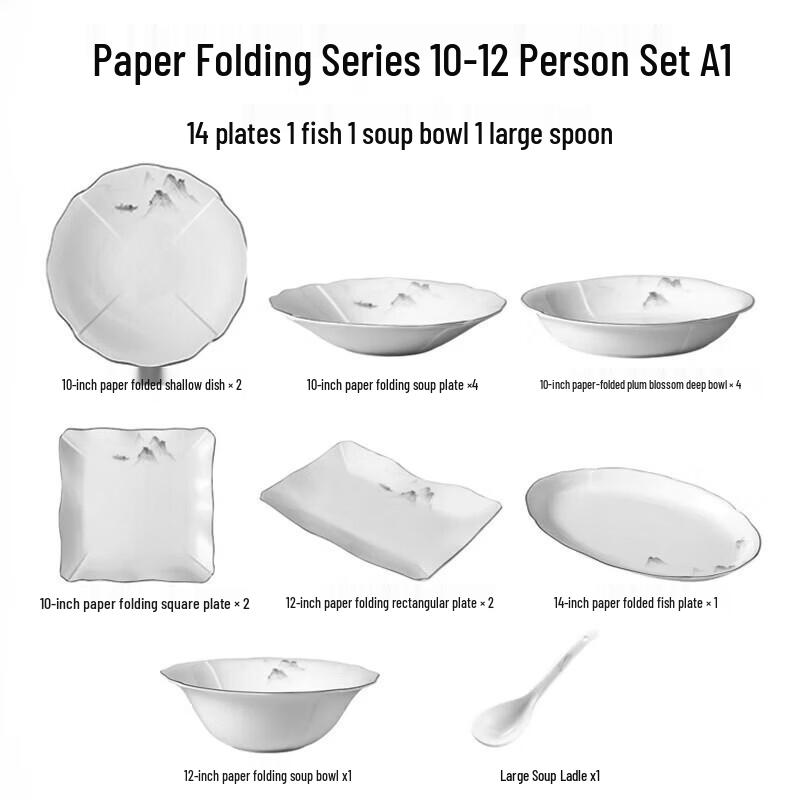 Luxury Bone China Tableware Dining Set
