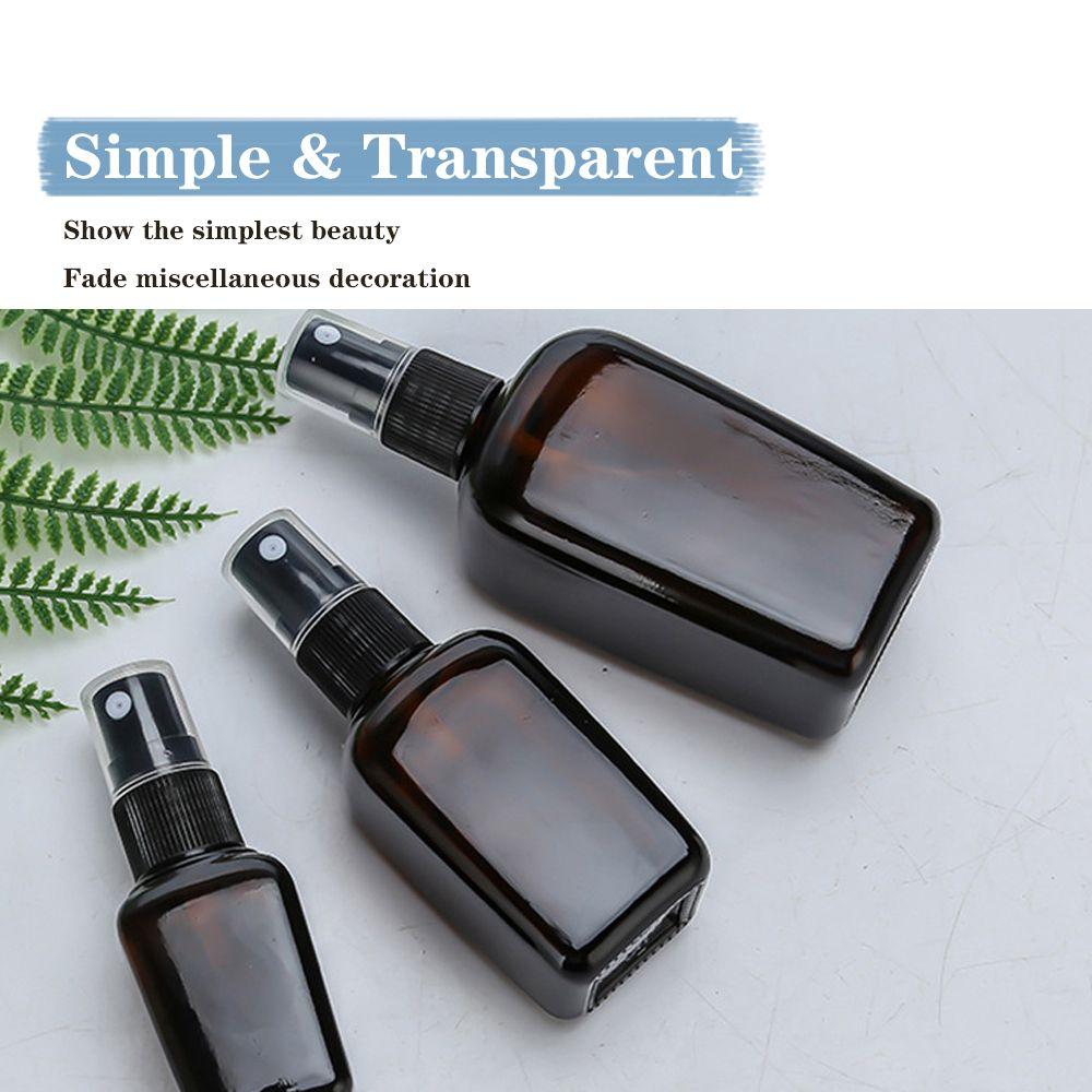 Bottles Essential Oil Refillable Bottle Brown Spray Bottle Glass Container Refillable  Accessories
