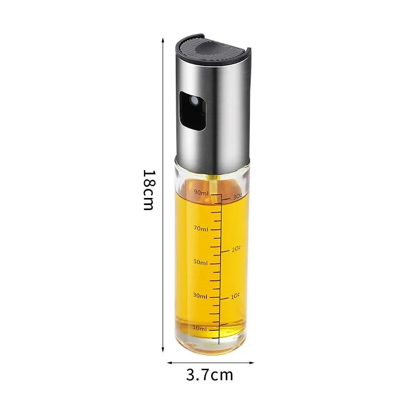 Oil Spray Bottle Glass Oil Sprayer for Cooking Olive Spray Mister for Salad BBQ Kitchen Baking Empty Vinegar Bottle BBQ Tools
