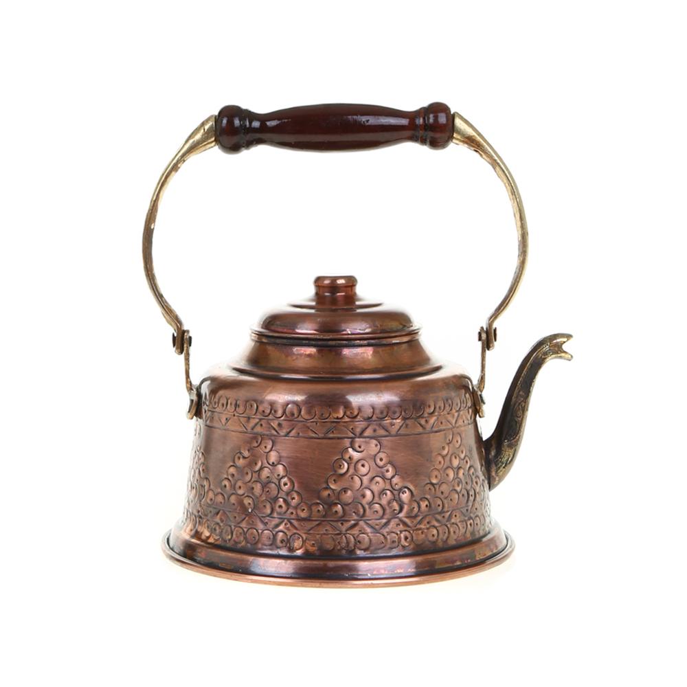 Медный чайник Maras Чистая медь ручной работы Винтажный чайник Чайный набор Отель Медный горшок 1300 мл