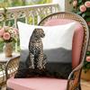 Leopard Fashion Cushion Cover Soft Plush Throw Pillow Cover DoubleSided Decorative Cushion Case Sofa Bedroom Home Decor