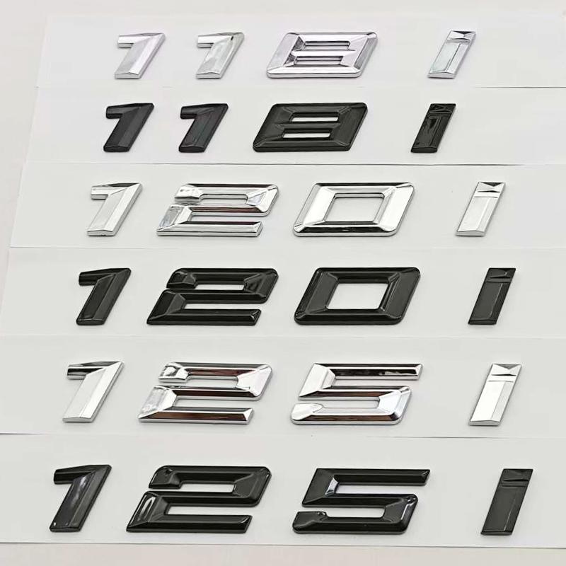 3D ABS Car Styling Logo 118i 120i 125i Badge Rear Trunk Emblem Sticker Decals For BMW 118i 120i 125i Auto Tail Accessories